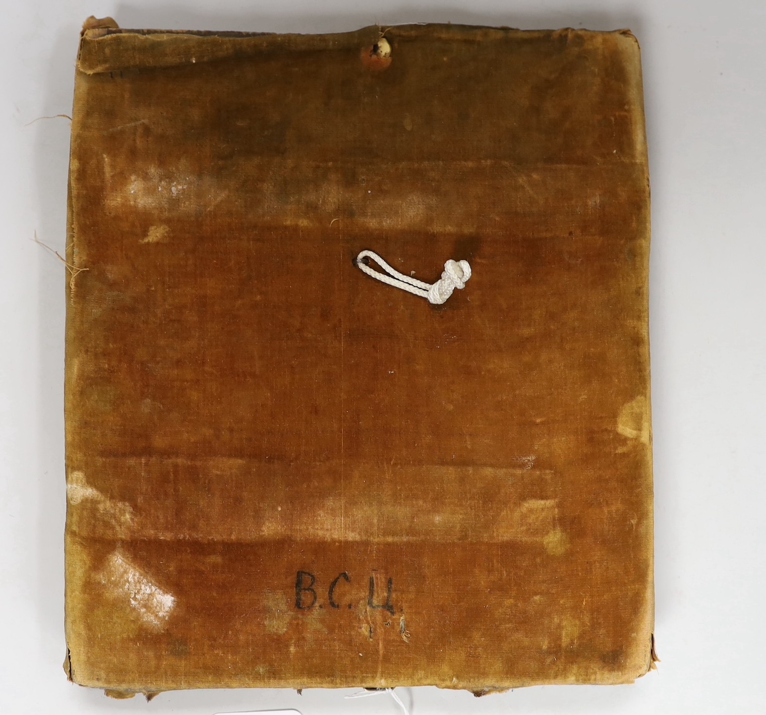 A 19th century Eastern European icon with white metal oklad 30x26cm